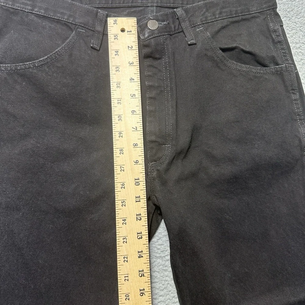 Rustler Jeans Men's Size‎ 36x29 Black Denim Straight Leg 100% Cotton 1087619CB